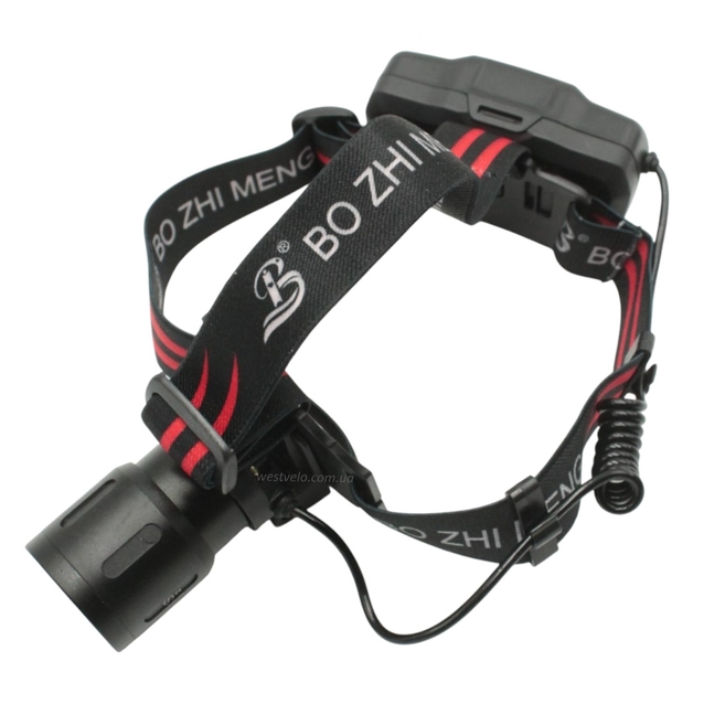 Ліхтар налобний на usb зарядку, NO-102-T6 один режим фото westvelo.com