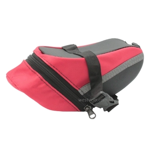 Сумка на раму, світловідбивальні вставки, червона (655)