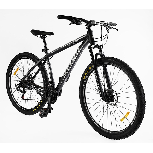 Велосипед 29 ST Corso «NITRO» NT-29605 сталь 19", (к-т SunRun) чорний фото westvelo.com