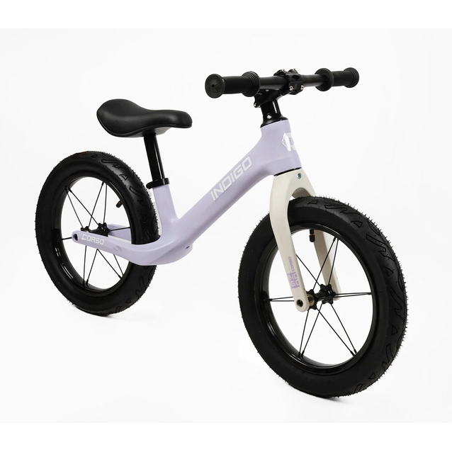 Велобіг 14 Corso надувні колеса, нейлонова рама «INDIGO» D-6084-83 фіолетово-білий фото westvelo.com