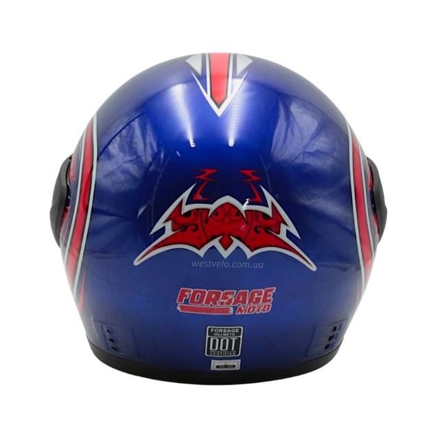 Мото шолом, закритий (L) AWN Helmet "109" синій глянцевий фото westvelo.com