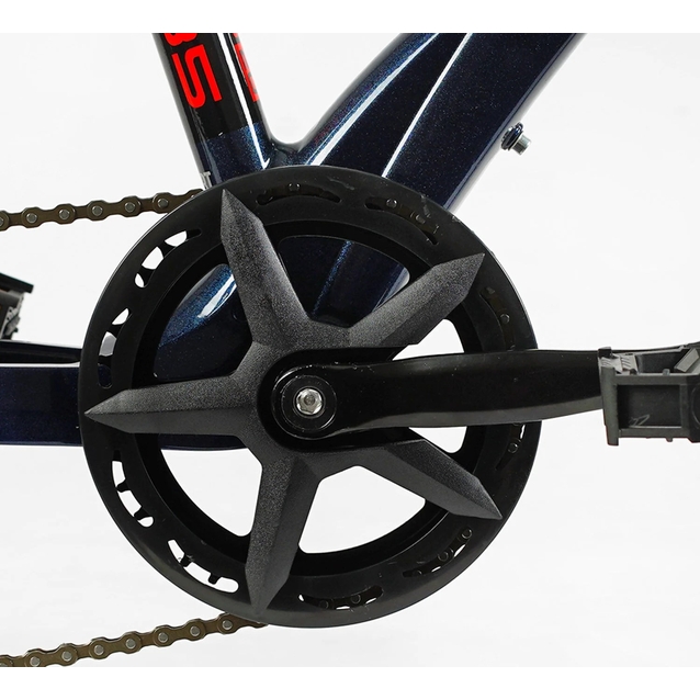 Велосипед 20 MG Corso «F35» MG-20563 магній 11", (к-т SHIMANO) синьо-червоний фото westvelo.com