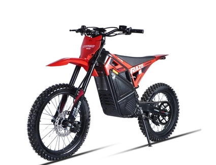 Електродіртбайк Corso «RAZE M8» GT-77080 двигун 2999W, акумулятор 72V 35Ah літієвий, чорно-червоний, колеса 19/17 "