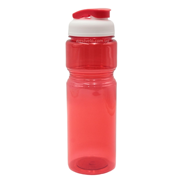 Фляга 650 ml харч.пластик, червона фото westvelo.com