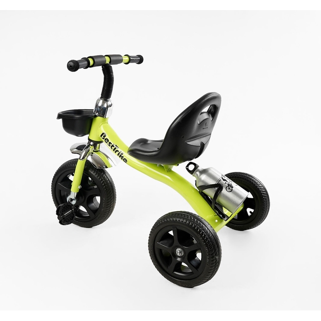Дитячий велосипед 3-х колісний EVA (піна) Best Trike колеса 10-8, BS-11823 салатовий, сталева рама, кошик, бутилочка фото westvelo.com
