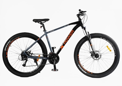 Велосипед 29 AL Corso «X-POWER» PW-93255 алюміній 19", (к-т SHIMANO) чорно-графітово-помаранчевий