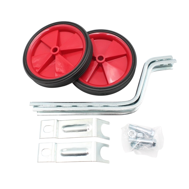 Бокові дитячі колеса (Ø 12-20) пластмасові CROSSER червоні фото westvelo.com