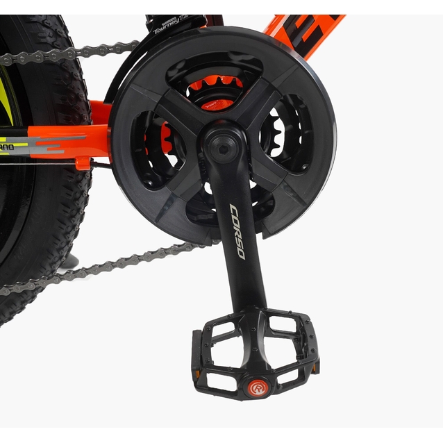 Велосипед 20 AL Corso «EVOLUTION» EV-20617 алюміній 11", (к-т SHIMANO) чорно-помаранчевий фото westvelo.com