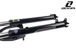Вилка 26 аморт. різьб. Ø25.4mm V-brake + disk, L-200mm р.з L-100mm, ZOOM, чорна фото westvelo.com