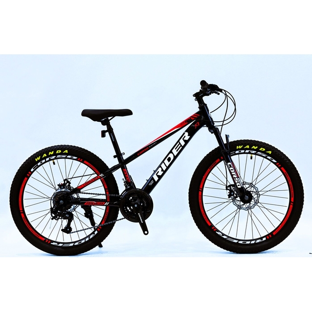 Велосипед 24 ST Corso «RIDER» RD-24952 сталь 11", (к-т LTWOO-A2) чорно-червоний фото westvelo.com