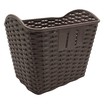 Кошик пластмасовий плетений темно-коричневий фото westvelo.com