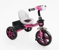 Дитячий велосипед 3-х колісний EVA (піна) Best Trike колеса 12-10, BS-22603 рожевий, сталева рама, фара з музикою та світлом, кошик фото westvelo.com