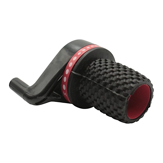 Грипшифт пластик чорно-червоний китай фото westvelo.com
