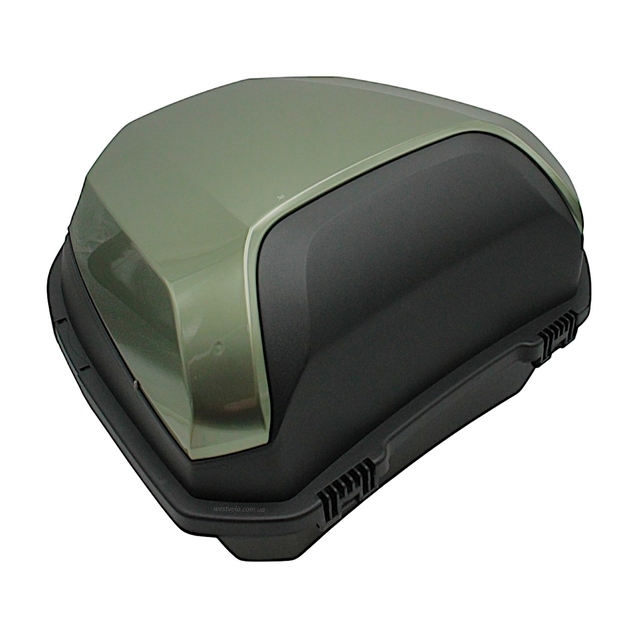Кофр (багажник) для мотоцикла задній PRC (41×41×29) оливково-чорний фото westvelo.com