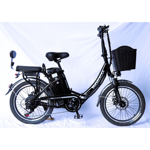 Електровелосипед 20 ST Corso «ROCCO» RC-20562 сталь складний, двигун 500W, акумулятор 48V20Ah літієвий, чорний фото westvelo.com