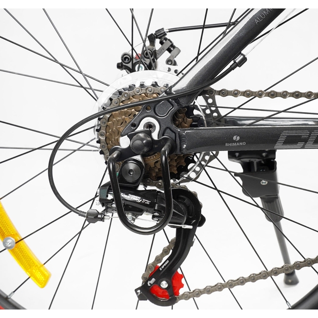 Велосипед 26 AL Corso «NEXT» NX-26159 алюміній 15", (к-т SHIMANO) графітово-червоний фото westvelo.com