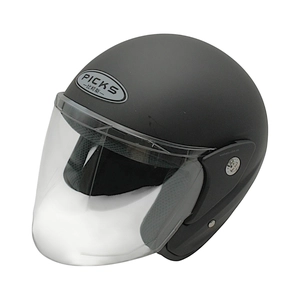 Мото шолом, відкритий (L) PICKS АТ-666 чорний матовий