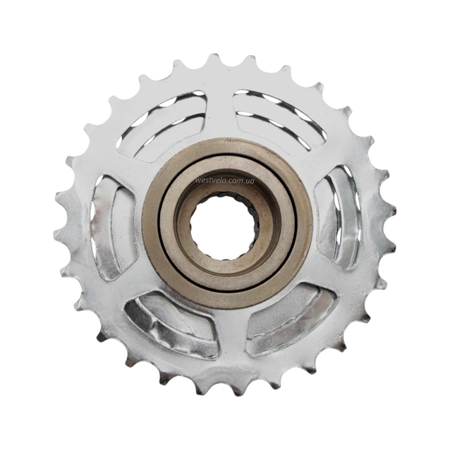 Зірка задня різьбова 6-рик нікель (14-28T) фото westvelo.com