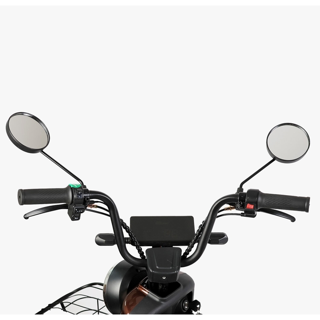 Електроскутер Corso «SIGNUM» SG-390115, двигун 500W, акумулятор 60V/20Ah коричневий, колеса 10" фото westvelo.com