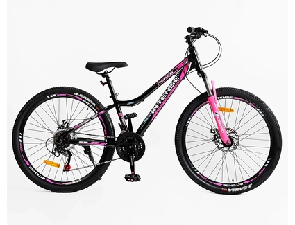Велосипед 26 ST Corso «INTENSE» NT-26712 сталь 13", (к-т Saiguan) чорно-рожевий