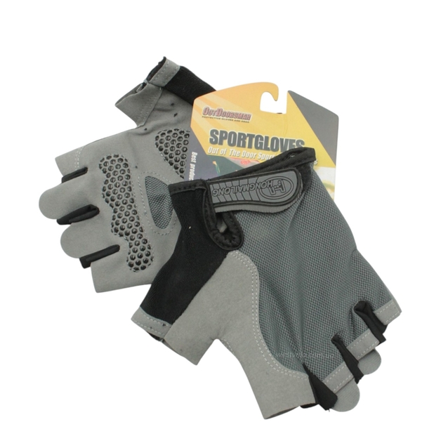 Рукавиці "XL" (22-23 см) HONGMAILONG GEL сірі (357) фото westvelo.com