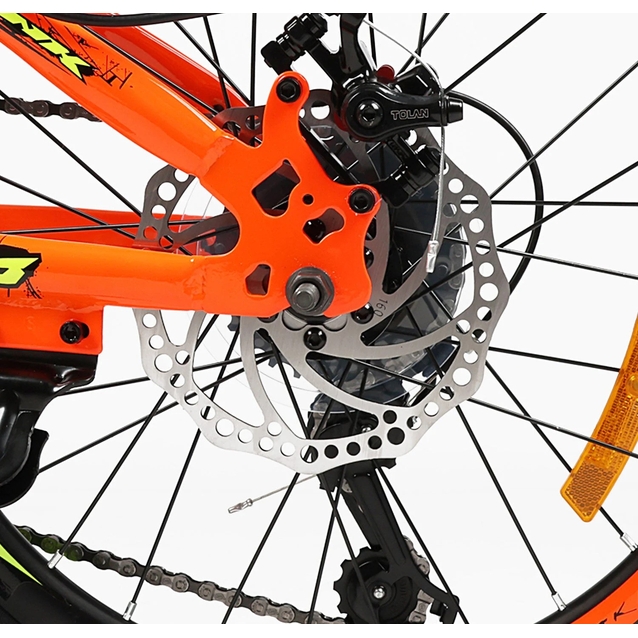 Велосипед 20 ST Corso «CRANK» CR-20095 сталь 11", (к-т SHIMANO) помаранчевий фото westvelo.com