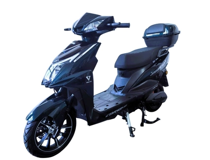 Електроскутер Corso «JOGGERMAX» JM-193790, двигун 1500W, акумулятор 72V 32Ah графеновий, темно-зелений, колеса 12/10" + 1 ящик. акум