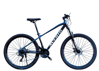 Велосипед 27.5 AL Corso «AVENTO» AN-76118 алюміній 15.5", (к-т SHIMANO) чорно-графітовий