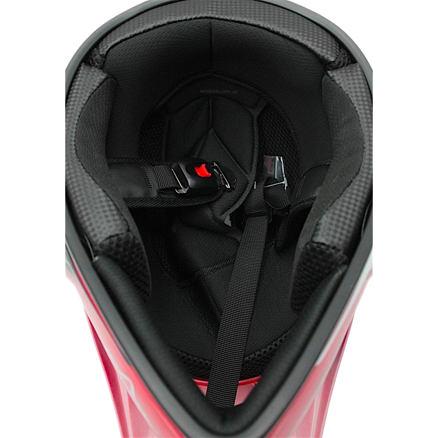 Шолом, закритий крос/ендуро (XL 61-62) IBK 126, FOX червоний, глянцевий фото westvelo.com