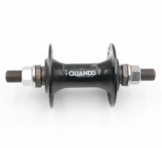 Втулка BMX, передня (AL) QUANDO, віночки, вісь 14мм гайки, чорний (14Gx36H)