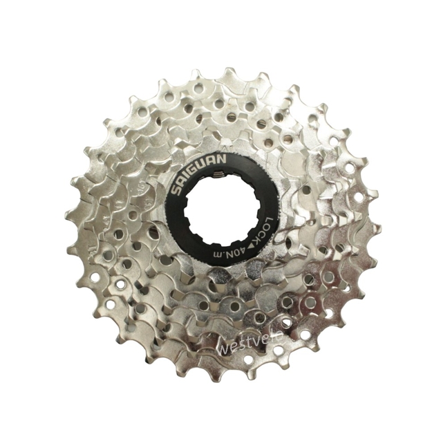 Касета 7 швидкостей SAIGUAN нікель (11-28T)(1/2"x3/32") фото westvelo.com