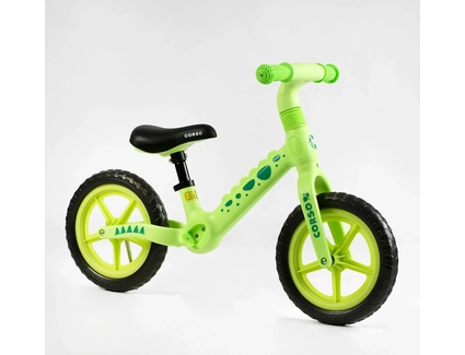 Велобіг 12 Corso, колеса - EVA (піна), нейлонова рама CS-12716 салатовий