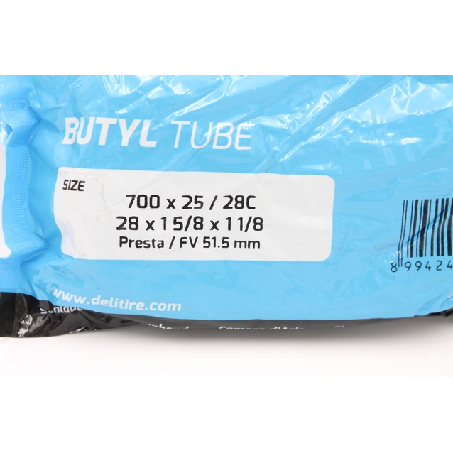 Камера турист 28 presta FV 51.5mm DELI TIRE (25-28)