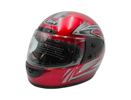 Мото шолом, закритий (L) AWN Helmet "109" червоний глянцевий