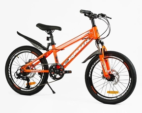 Велосипед 20 ST Corso «CRANK» CR-20303 сталь 11", (к-т LTWOO-A2) помаранчевий