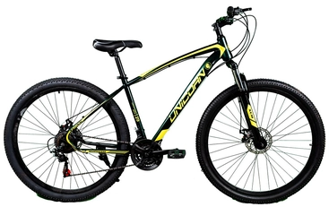Велосипед 29 ST Unicorn «THUNDER» 20", зелено-жовтий (хром-молібден.)