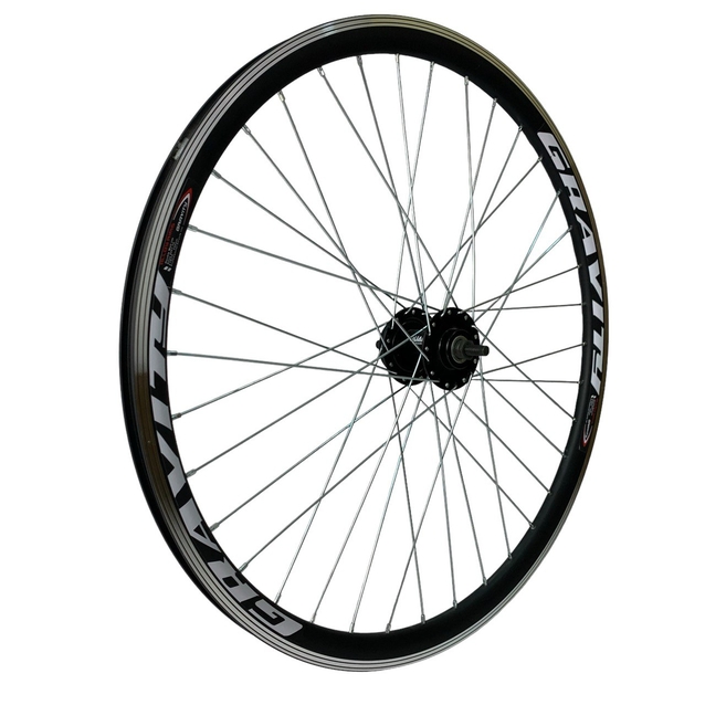 Колесо 28-29 перед, обід 2-ний чорний, втулка ST. Quando, диск 6 болтів (Gravity) фото westvelo.com