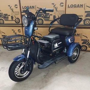 Трицикл Corso «LOGAN» LN-812003, двигун 1200W, акумулятор 72V/23Ah, синій + 1 ящик. акум, колеса 10"