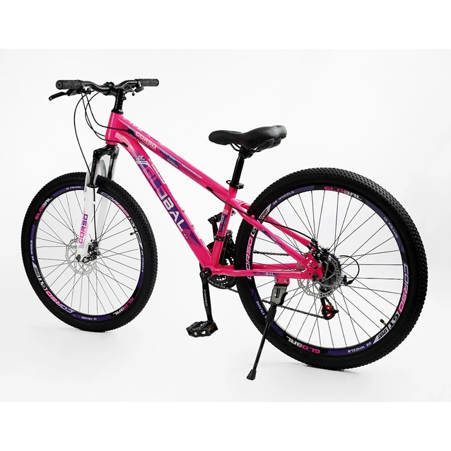 Велосипед 26 ST Corso «GLOBAL» GL-26344 сталь 13", (к-т Saiguan) рожевий фото westvelo.com