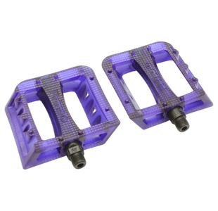 Педалі Primo Stricker (19-210) 9/16" plastic composite platform, Cr-Mo прзоро-фіолетові