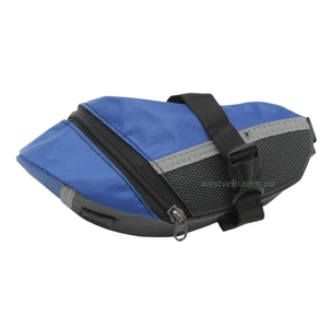 Сумка на раму, світловідбивальні вставки, синя (655)