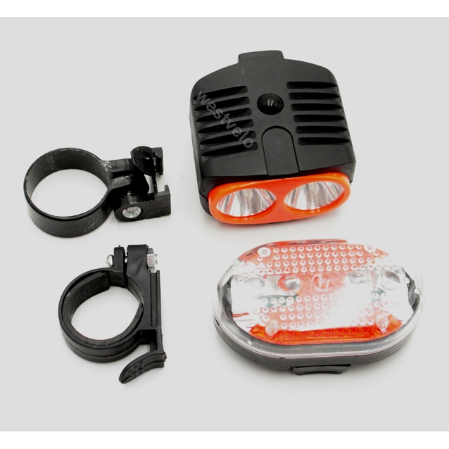 Фара + мигалка на батарейках (TD-515-1) фото westvelo.com