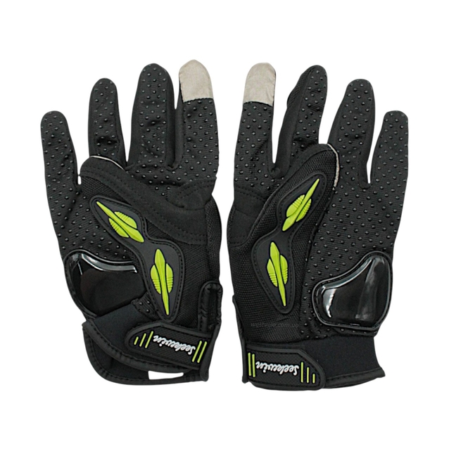 Мото рукавиці (M) "MP-2" SEK WIN, чорно-салатові фото westvelo.com