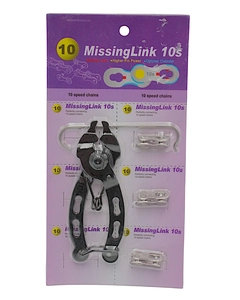 Знімач для зняття, установки замка ланцюга (на блістері) + 3 Замка ланцюга спорт 10s Missing Link
