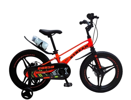 Дитячий велосипед 18 MG Corso «STREAM» SM-18761, магнієва рама, помаранчево-червоний