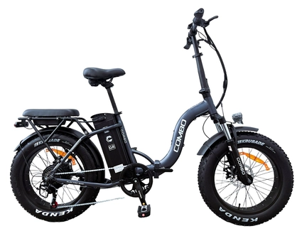 Електрофетбайк 20 AL Corso «COMBO» CM-80147 алюміній складний, двигун 750W, акумулятор 48V 20Ah літієвий, (к-т SHIMANO) графітовий + провід