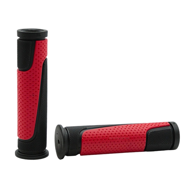 Гріпси №4129 Тайвань гумові чорно-червоні фото westvelo.com
