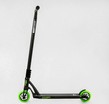 Самокат трюковий Best Scooter «FEAR» МТ-60611 чорно-салатовий, SCS-система, пеги, AL диск та дека, колеса PU Ø115mm, ширина керма - 58 см фото westvelo.com