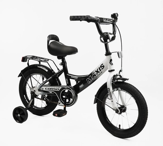 Дитячий велосипед 14 ST Corso «MAXIS» MX-80365 чорно-білий