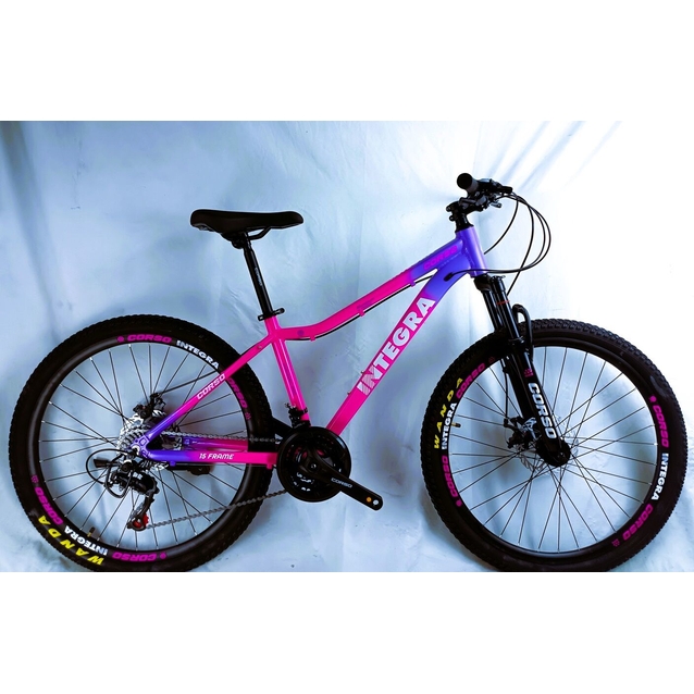 Велосипед 26 AL Corso «INTEGRA» NG-26006 алюміній 15", (к-т SHIMANO) рожево-фіолетовий фото westvelo.com